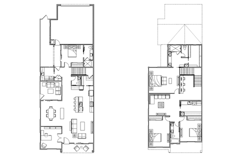 Floor plan for 3 beds, 2.5 baths, 2330 sqft